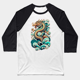 Dragon Waves Baseball T-Shirt